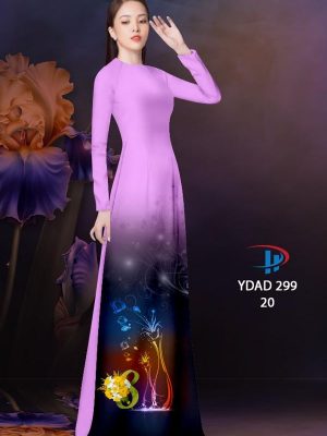 Vải Áo Dài Hoa In 3D AD YDAD299 20